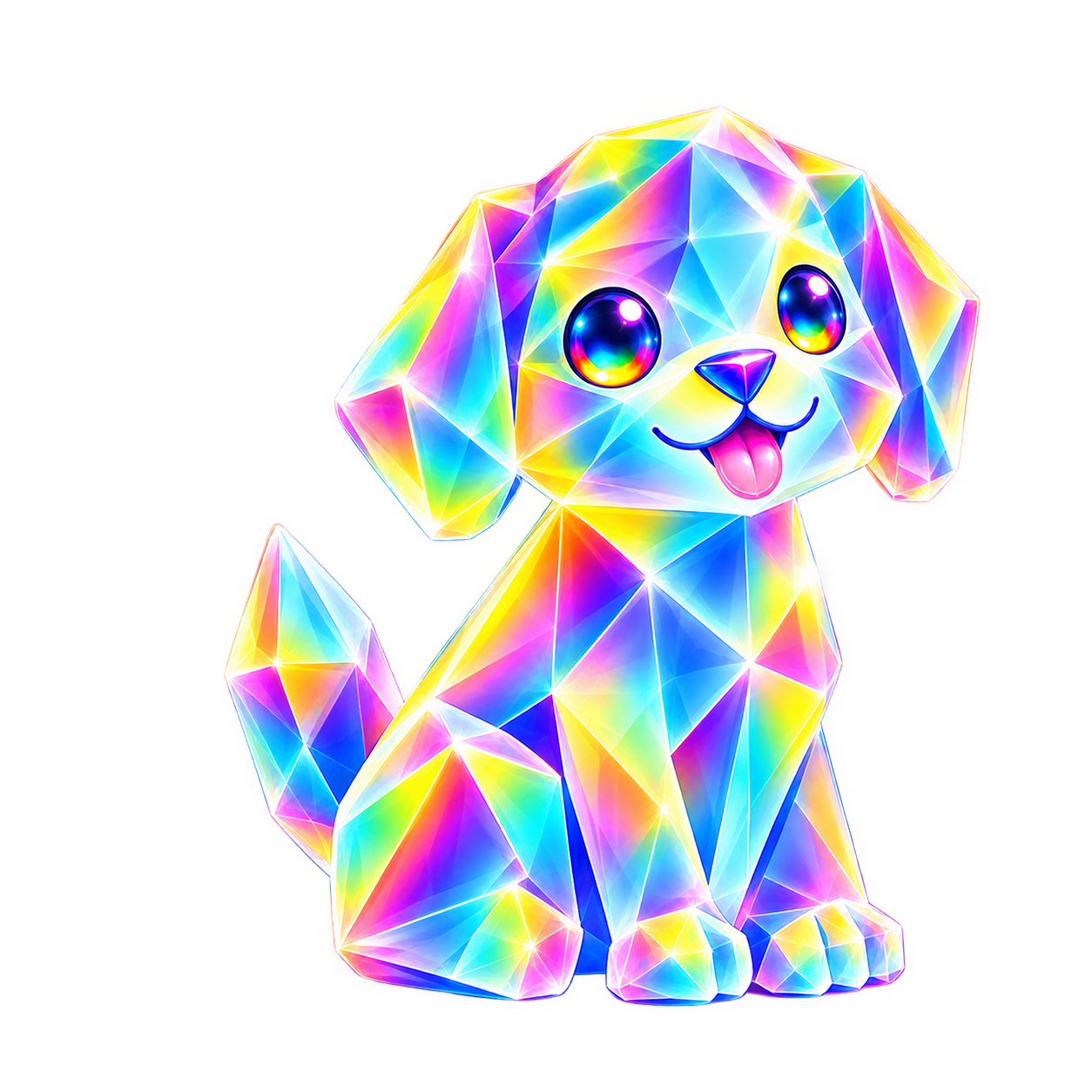 PRISMDOG, a wide-eyed black raven against an acid green field